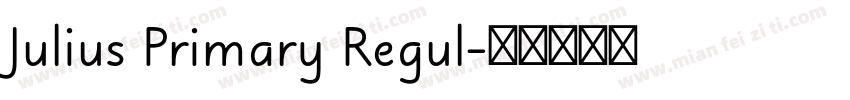 Julius Primary Regul字体转换